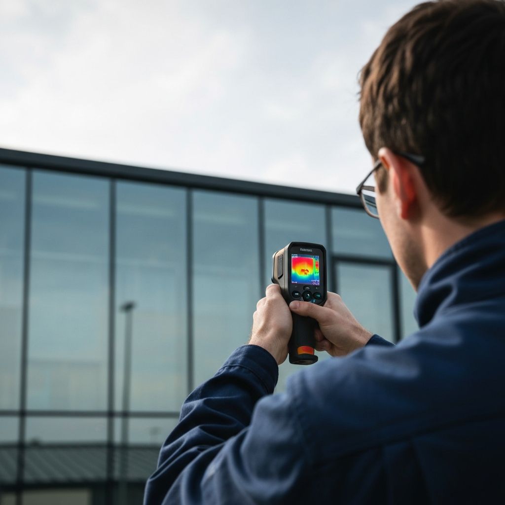 Certified technician performing leak detection